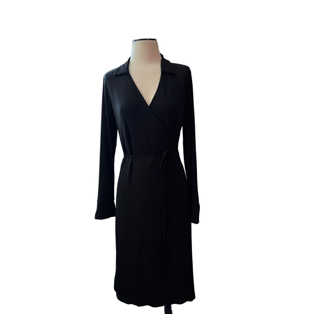 Classic Black wrap dress by Inc, Size Large